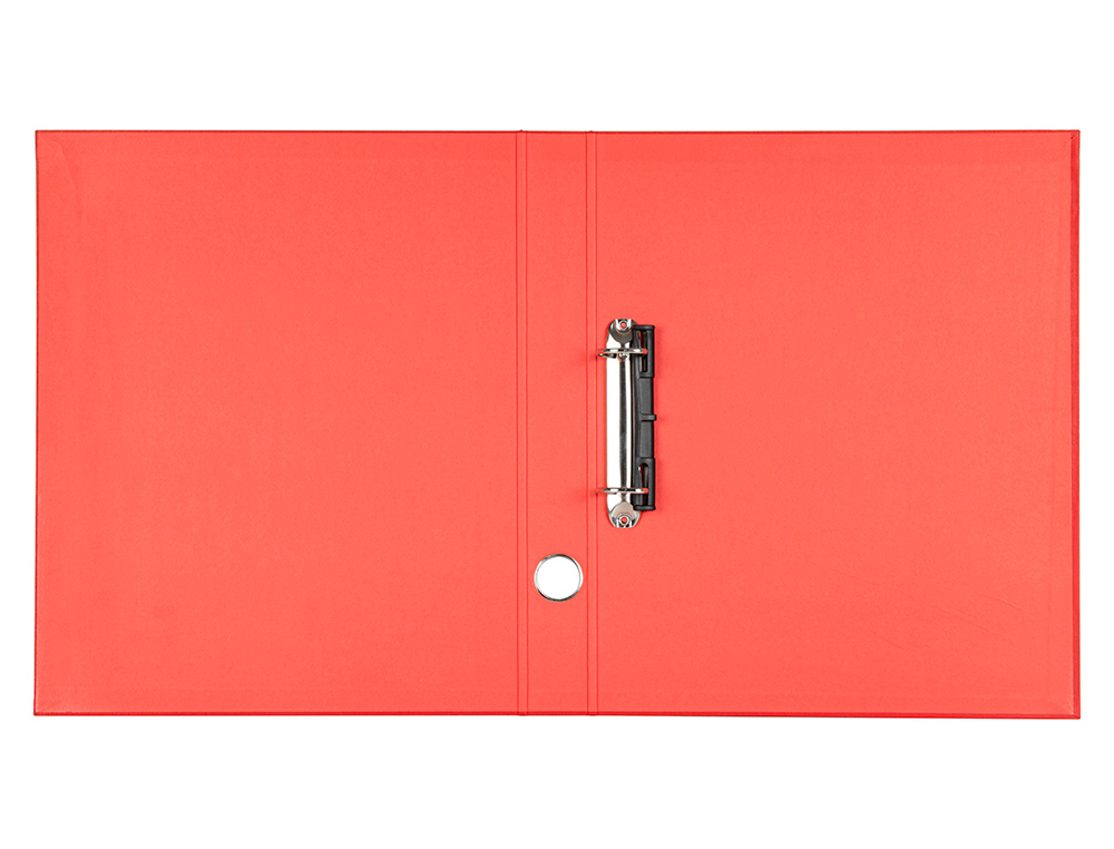 MODULO LIDERPAPEL 4 ARCHIVADORES FOLIO 2 ANILLAS MIXTAS 25MM ROJO
