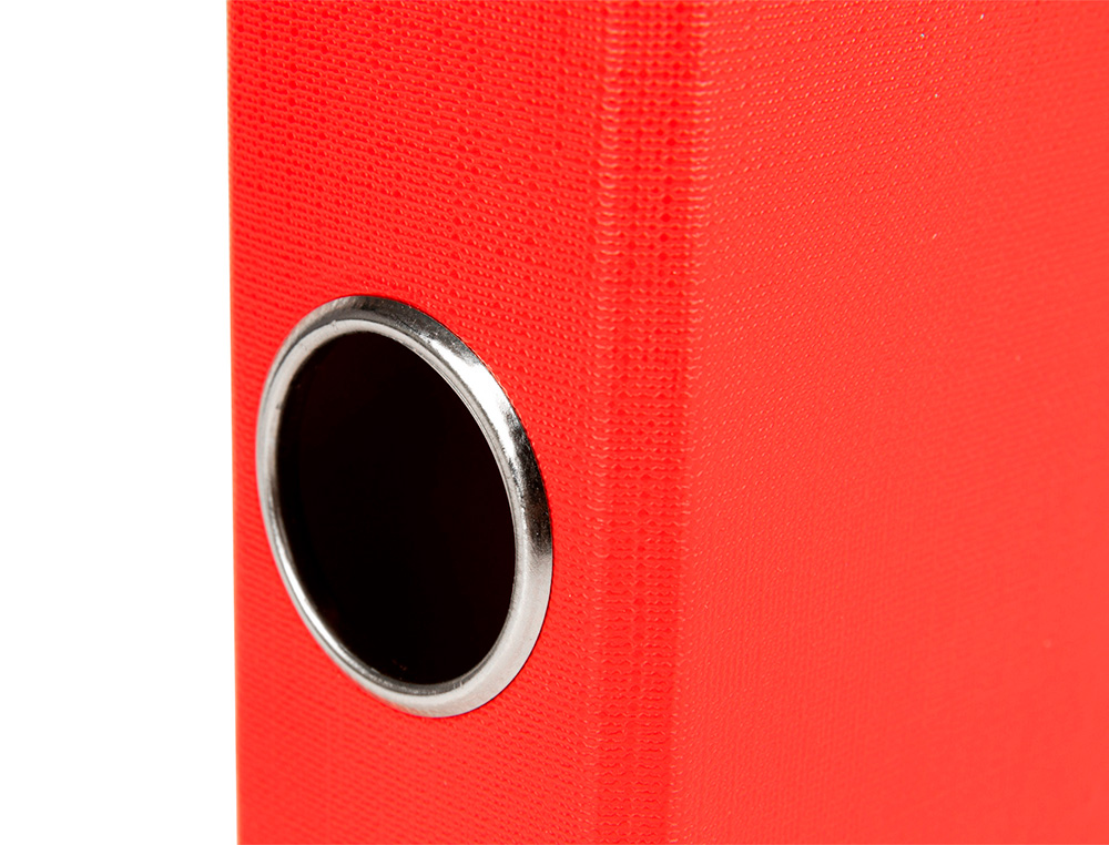 MODULO LIDERPAPEL 4 ARCHIVADORES FOLIO 2 ANILLAS MIXTAS 25MM ROJO