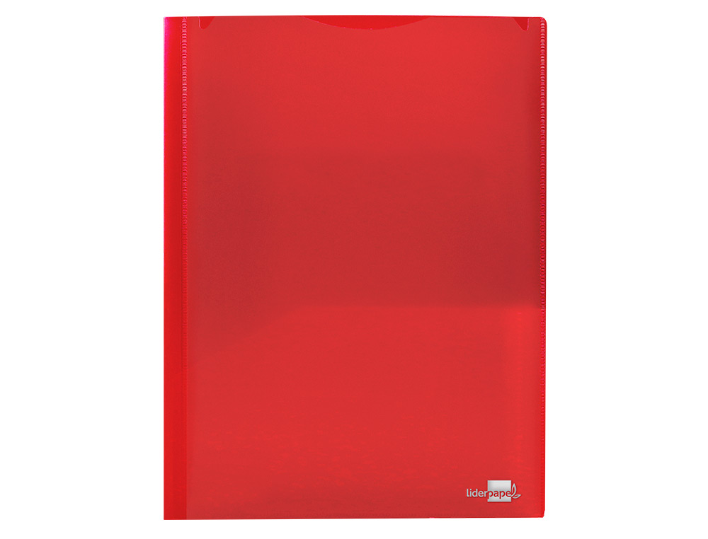 CARPETA LIDERPAPEL DOSSIER DOS BOLSAS CANGURO 45680 POLIPROPILENO DIN A4 ROJA