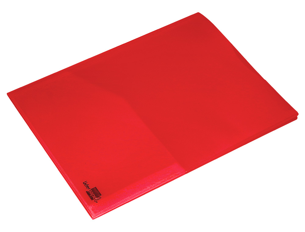 CARPETA LIDERPAPEL DOSSIER DOS BOLSAS CANGURO 45680 POLIPROPILENO DIN A4 ROJA