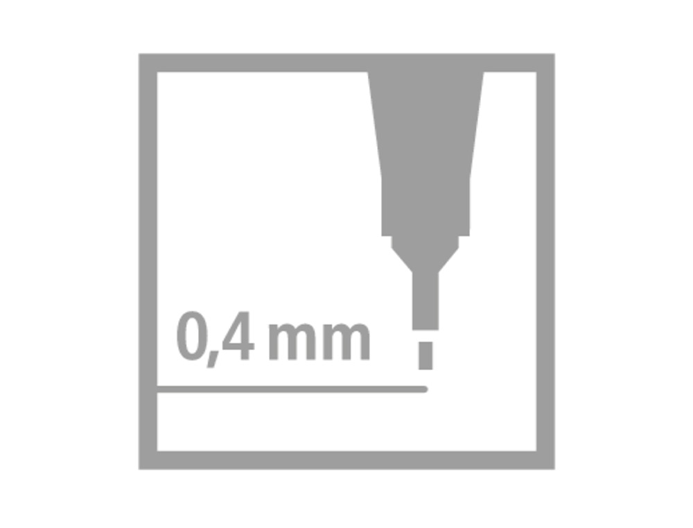 ROTULADOR STABILO PUNTA DE FIB RA POINT 88 NEGRO PUNTA FINA 0,4MM