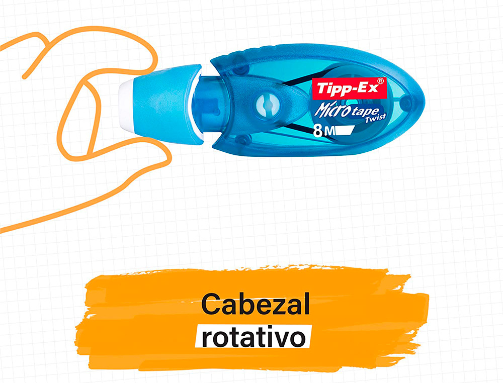 CORRECTOR TIPP-EX MICRO TAPE TWIST 5 MM X 8 MT