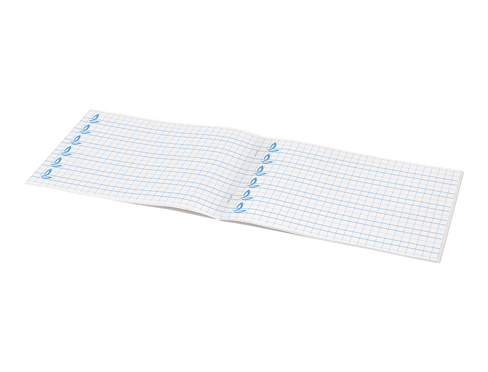 LIBRETA LIDERPAPEL PAUTAGUIA TAPA CARTONCILLO 32 HOJAS DIN A5 CUADRICULADO PAUTADO 8MM APAISADA 70 GR