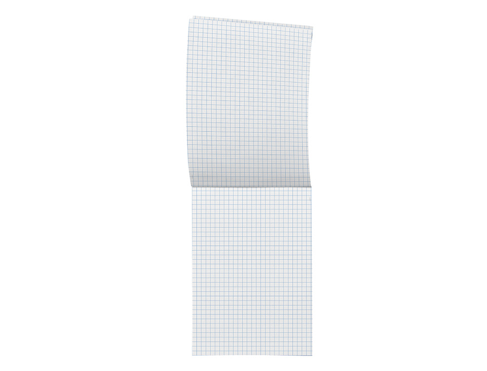 BLOC NOTAS LIDERPAPEL CUADRO 4 MM A6 80 HOJAS 60 G/M2 PERFORADO SIN TAPA