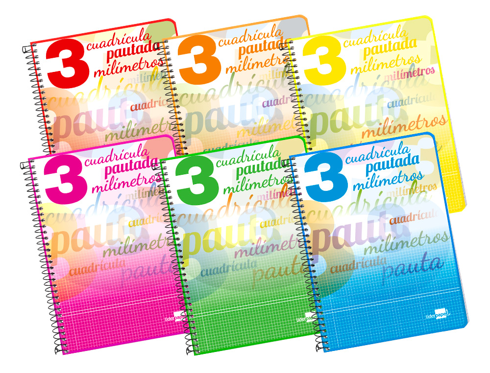 CUADERNO ESPIRAL LIDERPAPEL CUARTO PAUTAGUIA TAPA DURA 80H 75GR CUADRO PAUTADO 3MM CON MARGEN