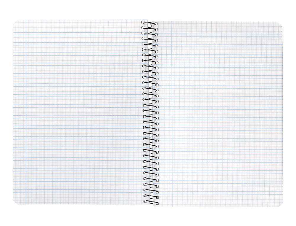 CUADERNO ESPIRAL LIDERPAPEL CUARTO PAUTAGUIA TAPA DURA 80H 75GR CUADRO PAUTADO 3MM CON MARGEN