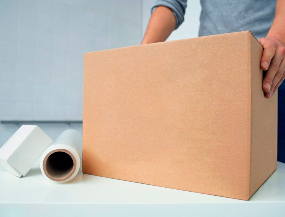 CAJA PARA EMBALAR Q-CONNECT AMERICANA CARTON RECICLADO CANAL SIMPLE 5 MM COLOR KRAFT 600X400X290 MM