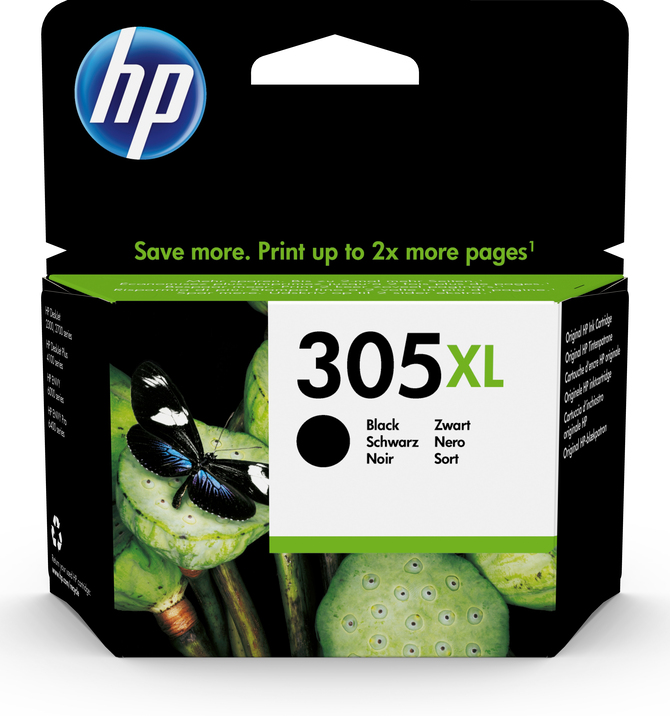 Ink-jet hp 305xl deskjet 1210 / 1212 / 1255 / 2732 / 2752 / 4155 / 4158 envy 6020 / 6052 /6055 / 6420 negro 240