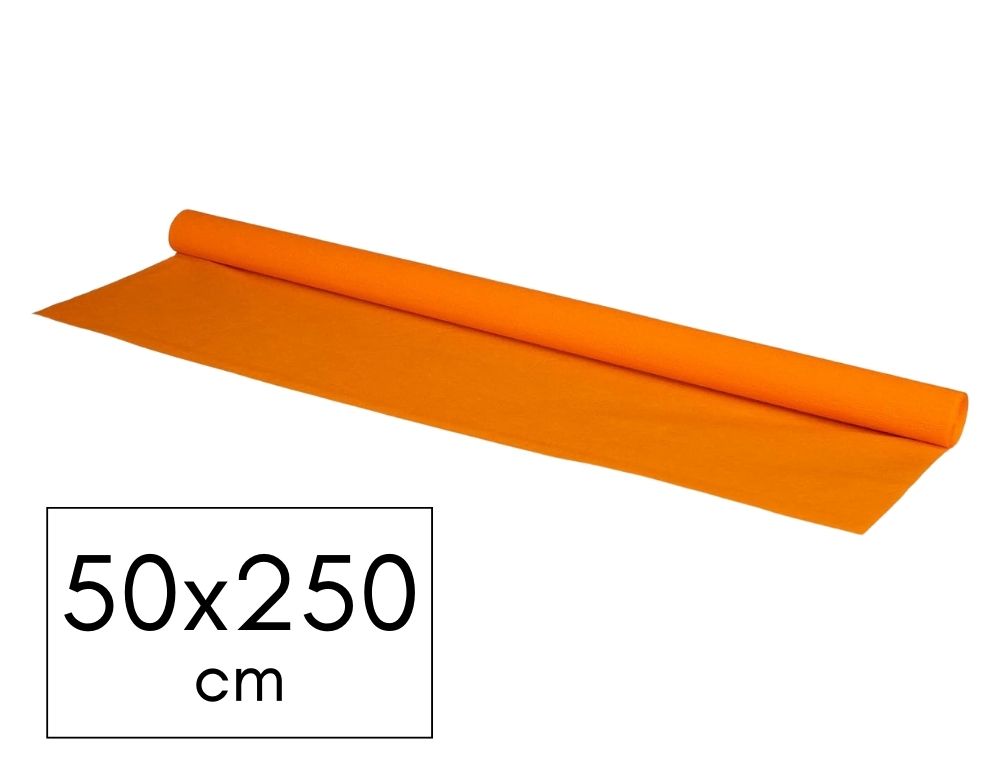 PAPEL DE CREPE 50x250 CM SADIPAL NARANJA