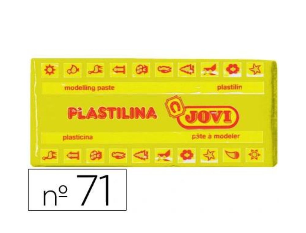 PLASTILINA JOVI 150 GRS MEDIANA AMARILLO OSCURO