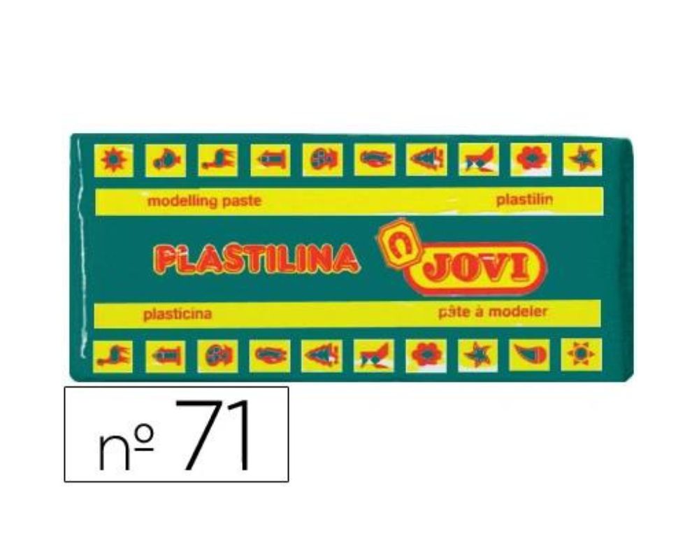 PLASTILINA JOVI 150 GRS MEDIANA VERDE OSCURO