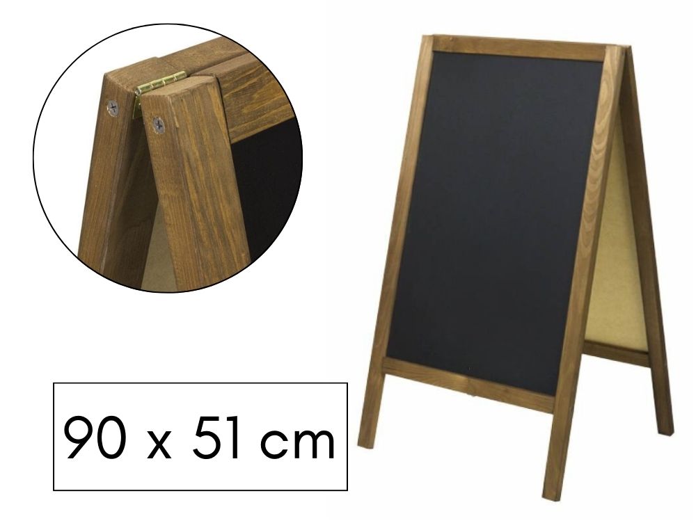 PIZARRA DOBLE CARA 90X51 CM 