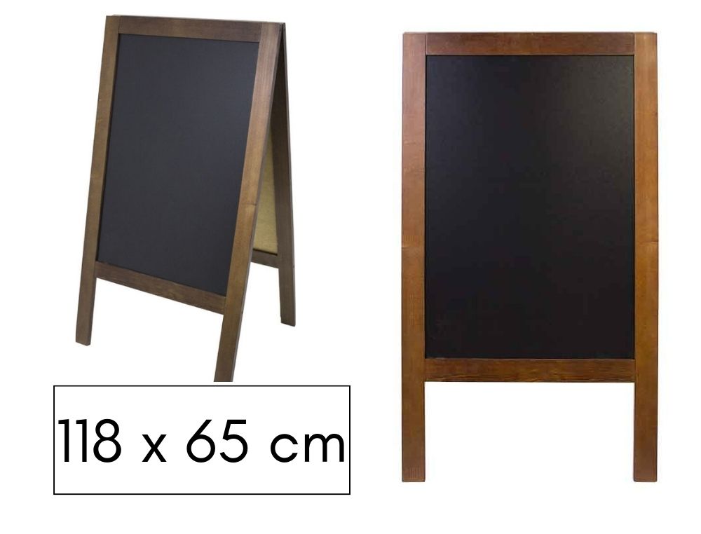 PIZARRA DOBLE CARA 118 x 65 CM 