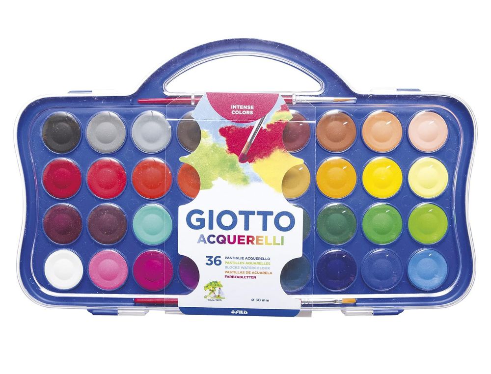 ACUARELAS GIOTTO ESTUCHE 36UD + PINCEL