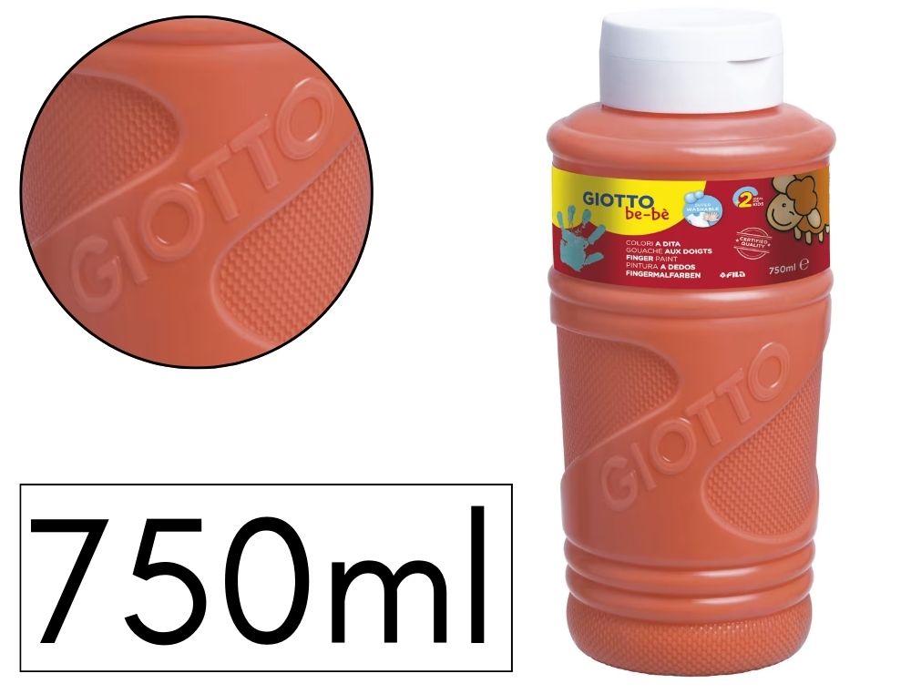 PINTURA DEDOS GIOTTO BE-B 750ML NARANJA