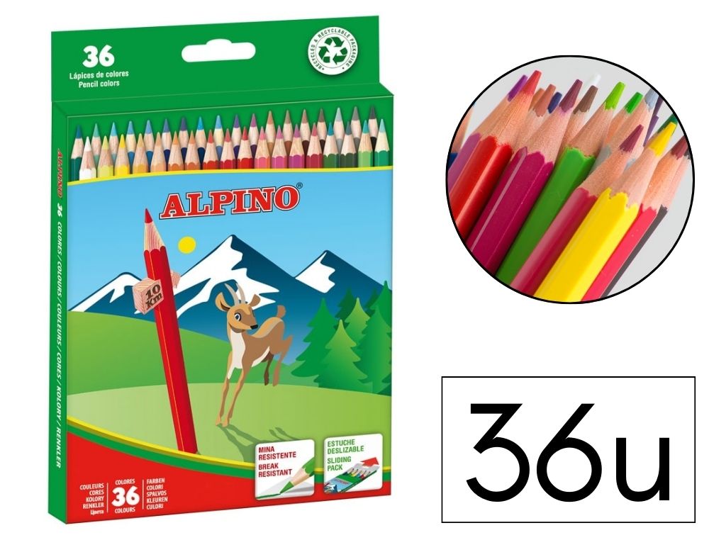 LAPICES ALPINO CAJA 36 UDS.