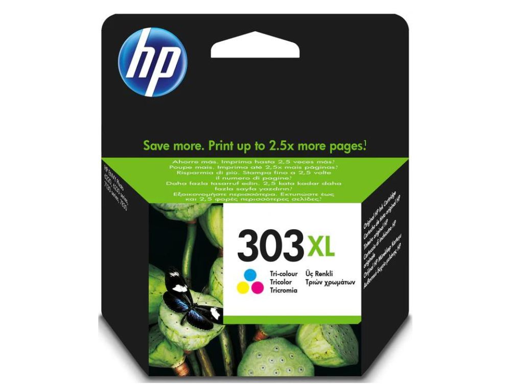 HP ENVY PHOTO 6230,7130,7134,7830 CARTUCHO N303XL TRI-COLOR T6N03AE