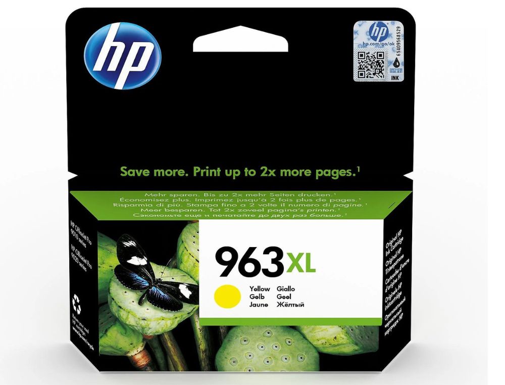HP CARTUCHO 963 XL AMARILLO 1600 PAGINAS 3JA29AE
