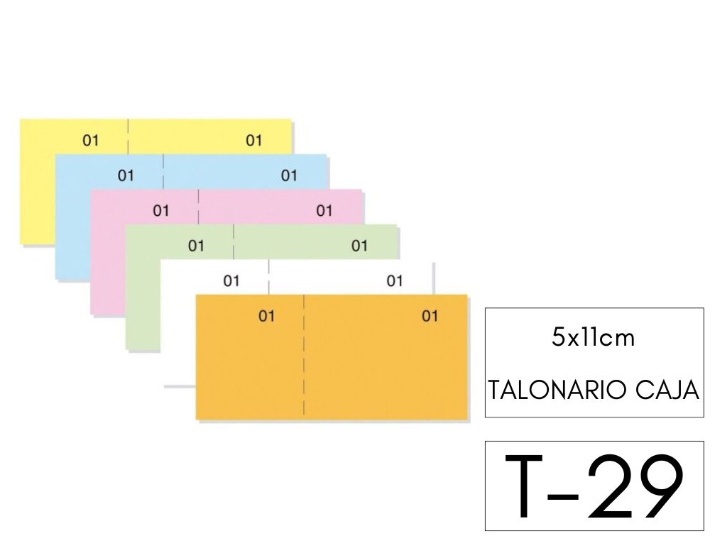 TALONARIO DE CAJA T-29