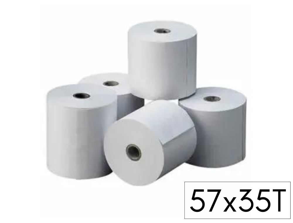 Rollo papel trmico sin BPA 57 x 47 x 12 mm 