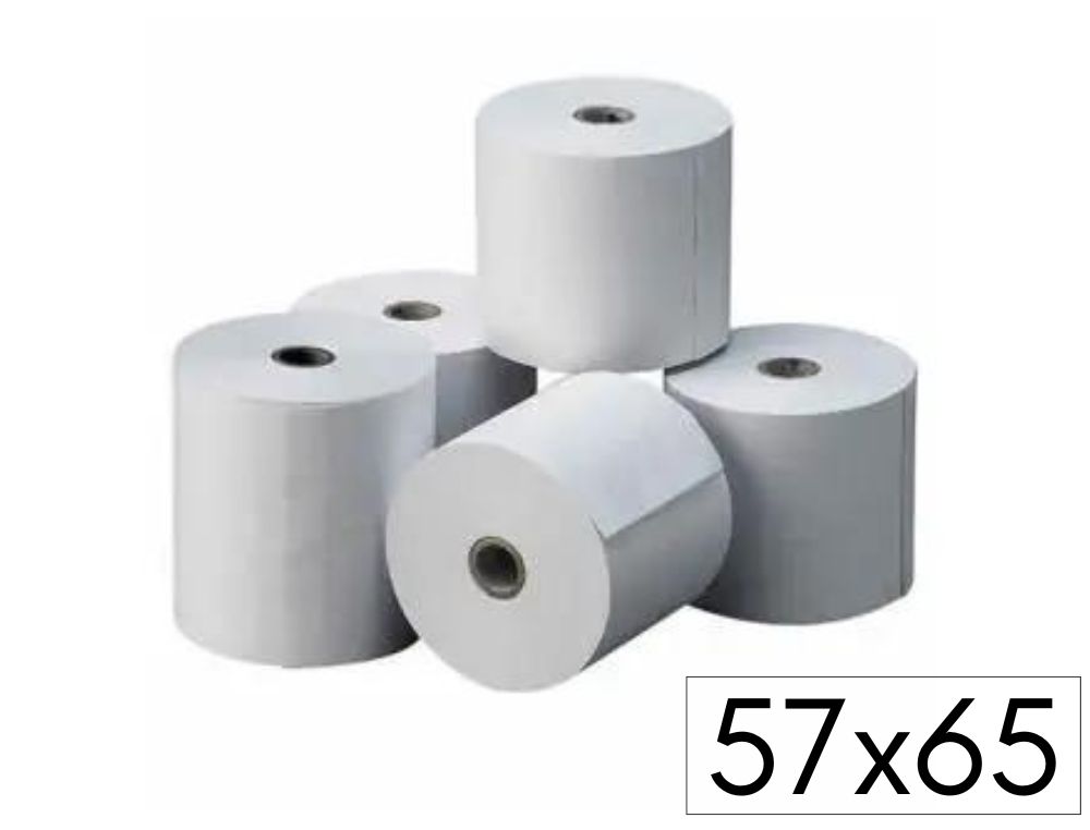 Rollo de papel autocopiativo 57 x 60 x 12 mm