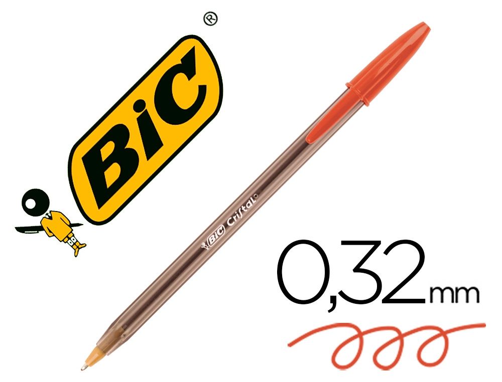 BOLGRAFO BIC CRISTAL ROJO