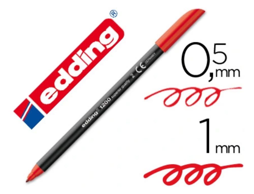 ROTULADOR EDDING 1200 P. FINA ROJO