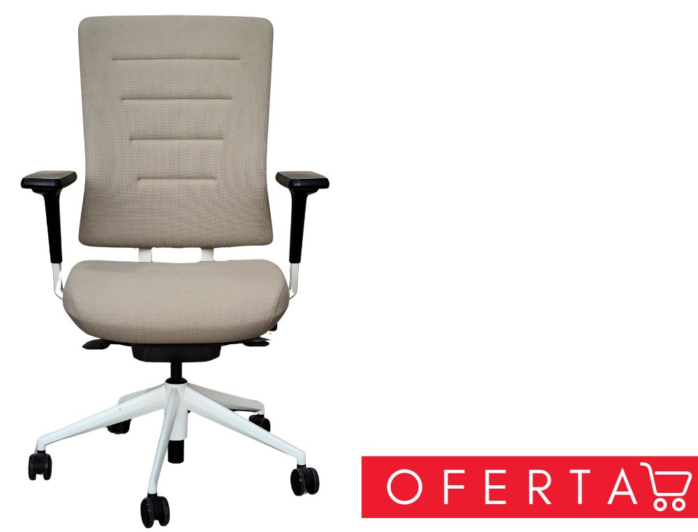 SILLA TNK-FLEX 50 REASPALDO MEDIO BRAZOS BASE ALUMINIO
