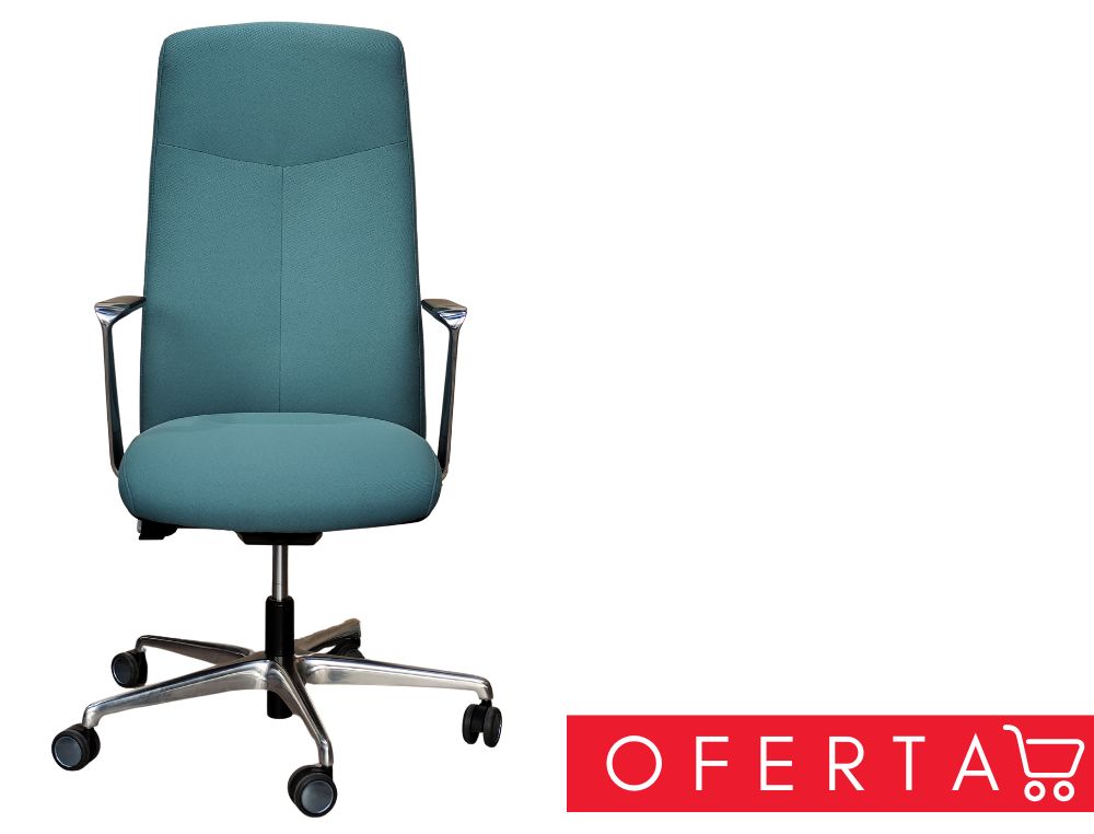 SILLON DIRECCION ACOLCHADO VISCO TAPIZADO AZUL MODELO XL DILE OFFICE.