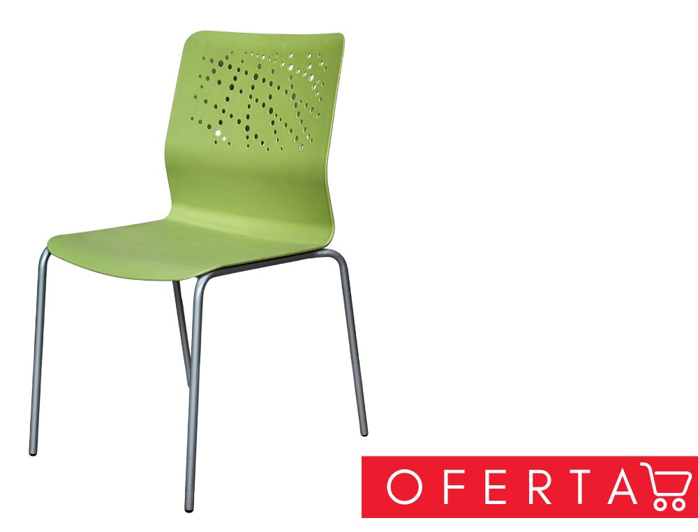 URBAN BLOCK 20 BASIC, BASIC MONOB, PATAS SIN BRAZOS, ASIENTO Y RESPALDO POLIPROPILENO, ESTRUCTURA ALUMNIZADA, POLIPROPILENO PISTACHO