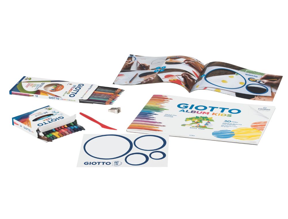 SET DE COLORES + BLOC, ART LAB EASY DRAWING - GIOTTO