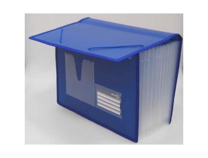 CARPETA CLASIFICADORA OFFICE BOX BUSINESS CLASS DIN A4 POLIPROPILENO 12 SEPARADORES NEGRO