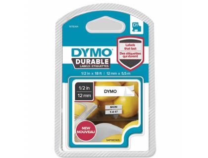 CINTA DYMO D1 NEGRO/BLANCO 12 MM X 5,5 MT