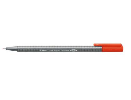 ROTULADOR STAEDTLER TRIPLUS FINELINER 334-2 TRAZO 0,3 MM ROJO