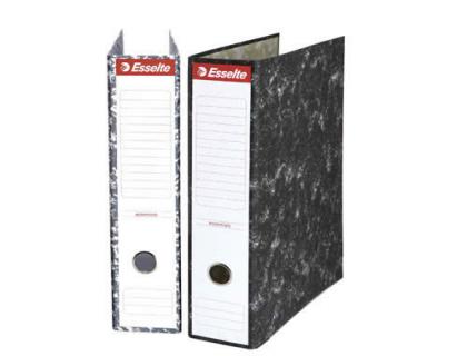 ARCHIVADOR DE PALANCA ESSELTE DIN A4 CARTON JASPEADO NEGRO SIN RADO LOMO 70 MM