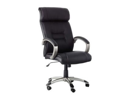 SILLA DE DIRECCION ARCHIVO 2000 POMBA CON BRAZOS FIJOS REGULABLE EN ALTURA PISTON DE GAS SIMILPIEL NEGRO