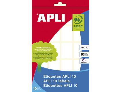 ETIQUETA APLI BLANCA 19X27 MM SOBRE DE 10 HOJAS