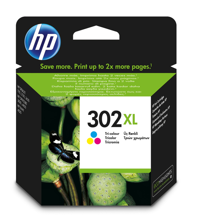  Ink-jet hp 302xl envy 4524 / 4527 / 4528 / 4521 tricolor 330 pag