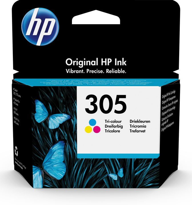  Ink-jet hp 305 deskjet 1210 / 1212 / 1255 / 2732 / 2752 / 4155 / 4158 envy 6020 / 6052 /6055 / 6420 tricolor 100