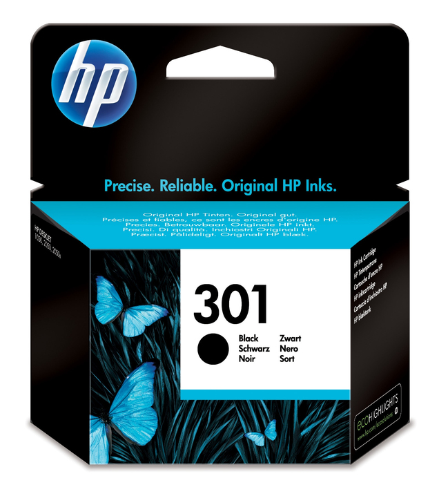  Ink-jet hp n.301 negro deskjet/ 1050/ 2540/ 3050 envy 4500 5530 officejet 2620 4630