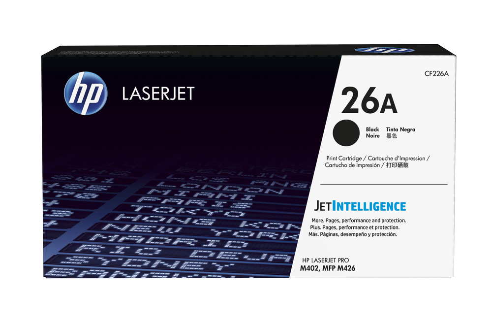 Toner hp 26a laserjet pro m402d/m402dn/m402dw/m402n/mfp m426dw/mfp m426fdn/mfp m426fdw negro 3100 paginas