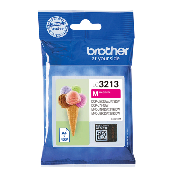 BROTHER Cartucho de tinta magenta larga duracion LC3213M