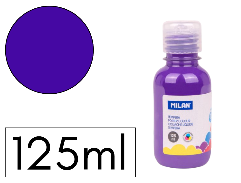 TEMPERA LIQUIDA MILAN ESCOLAR 125 ML VIOLETA