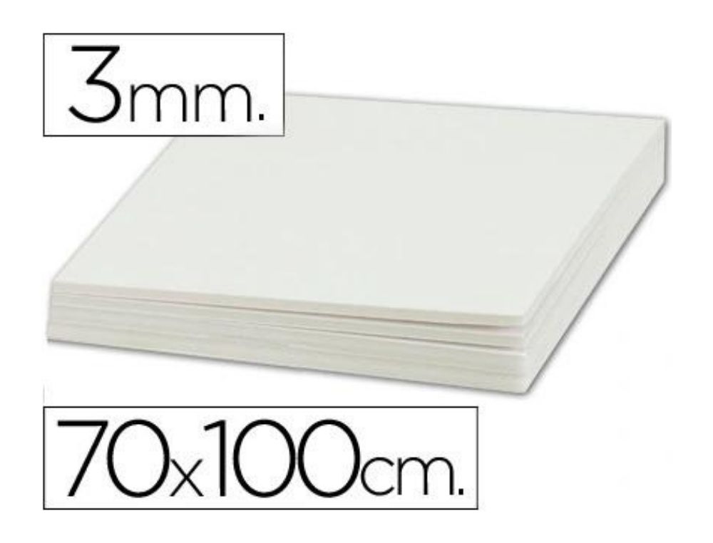 CARTON PLUMA BLANCO 70X100 3MM