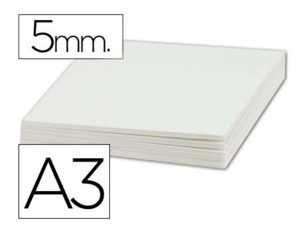 CARTON PLUMA BLANCO A3 5MM