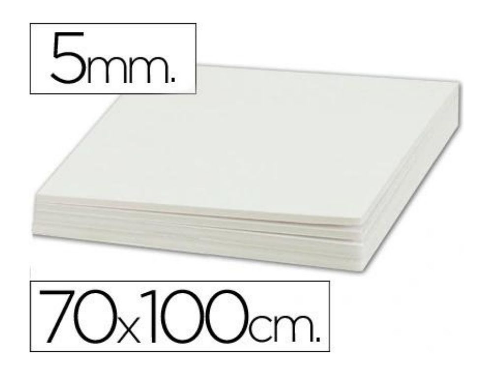 CARTON PLUMA BLANCO 70X100 5MM