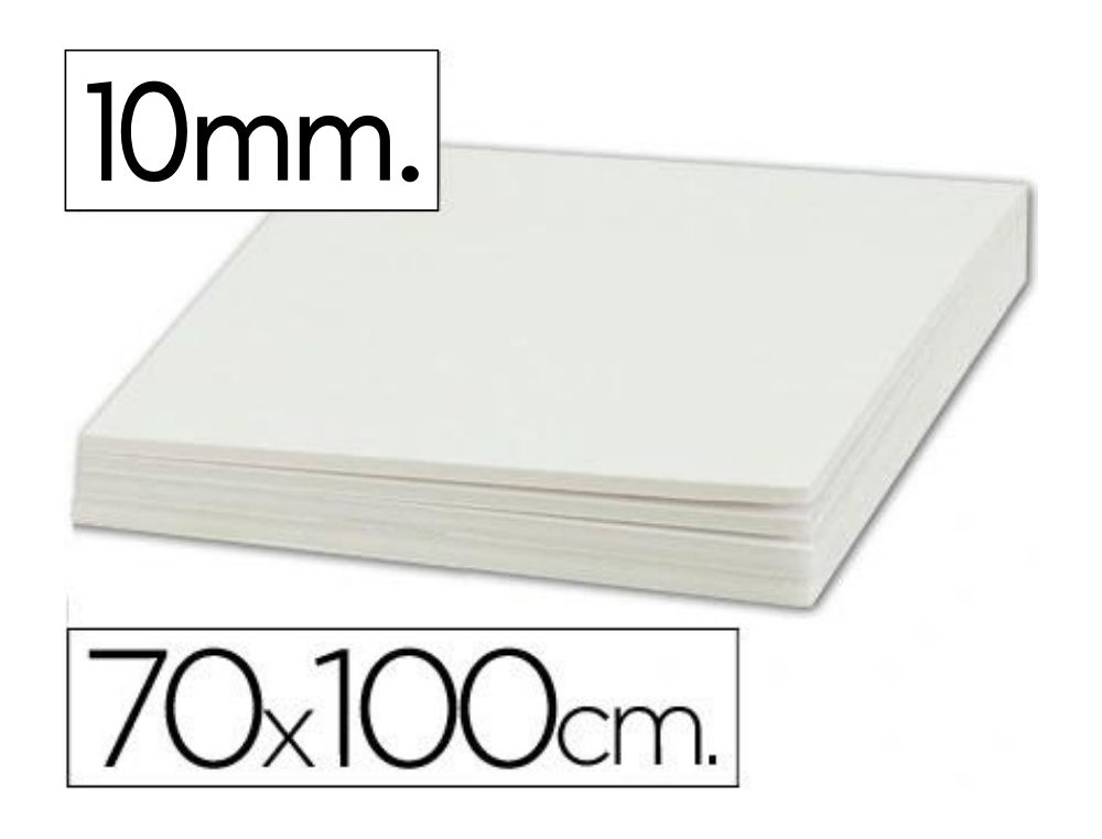CARTON PLUMA BLANCO 70X100 10MM