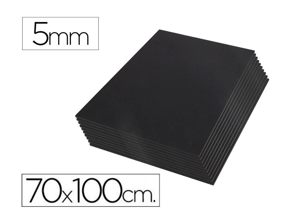 CARTON PLUMA NEGRO 70X100 5MM