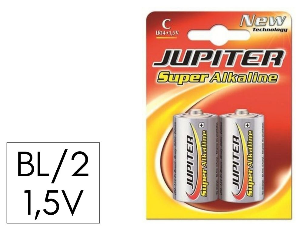 PILAS ALCALINAS POWER LIFE LR14  BLISTER 2 PILAS