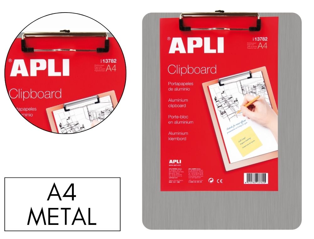 CLIPBOARD APLI ALUMINIO A4